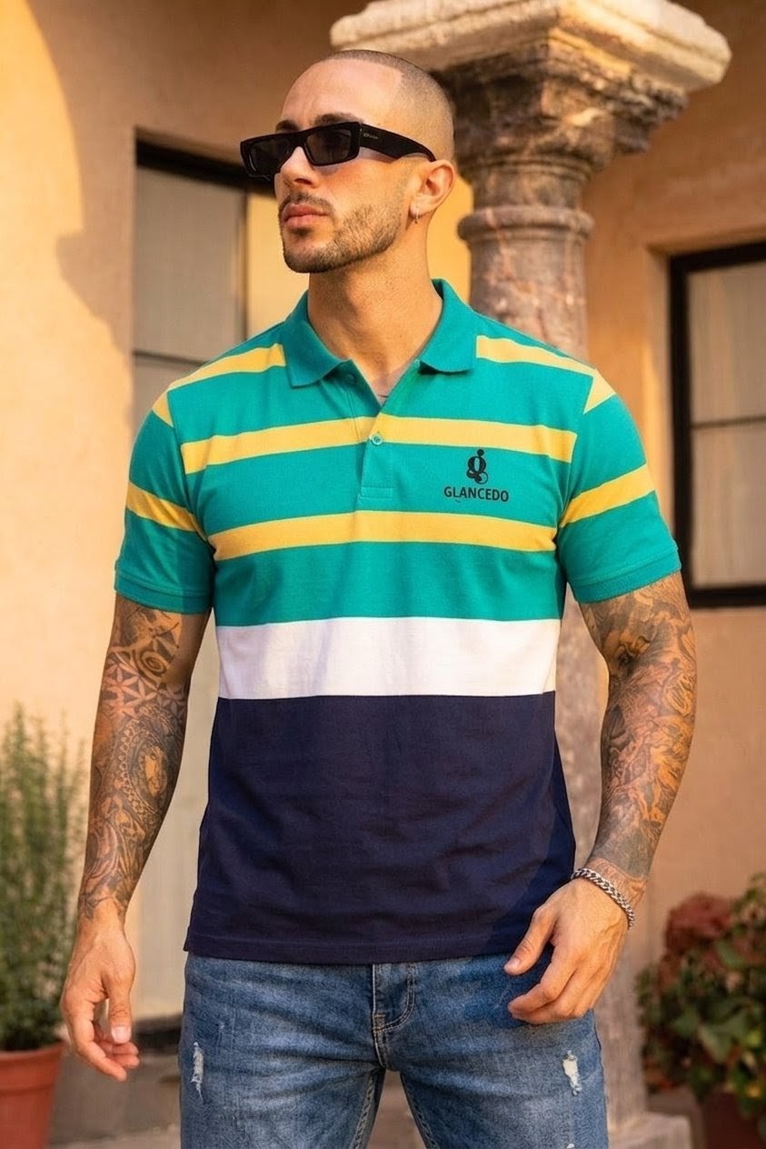 GL-10001 Sky Mustard Polo Shirt Pk Pure Cotton