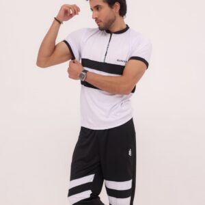 Dri Fit Tracksuit White Black
