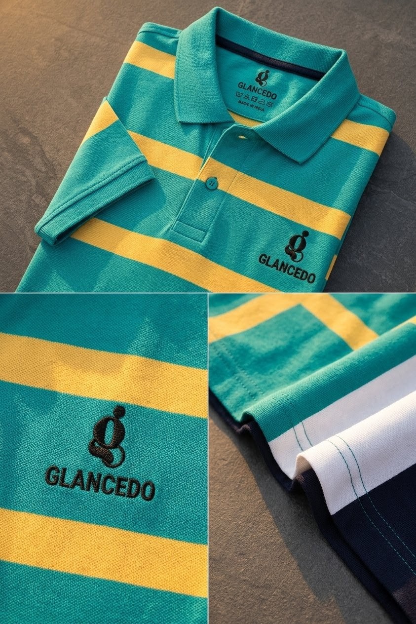 GL-10001 Sky Mustard Polo Shirt Pk Pure Cotton
