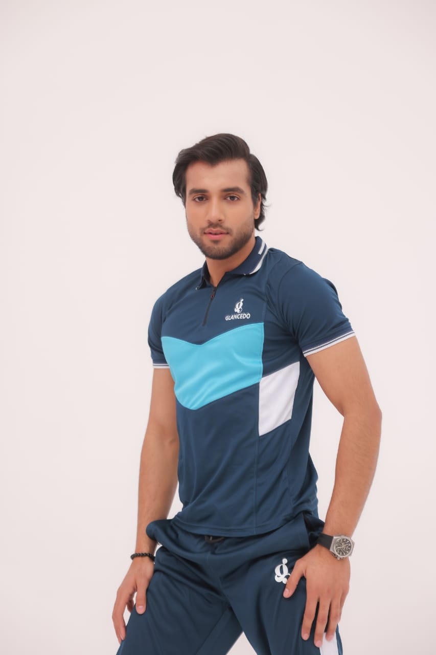Dri Fit Tracksuit zink zip polo