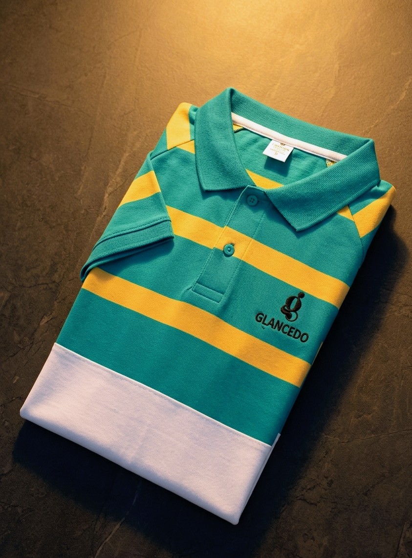 GL-10001 Sky Mustard Polo Shirt Pk Pure Cotton